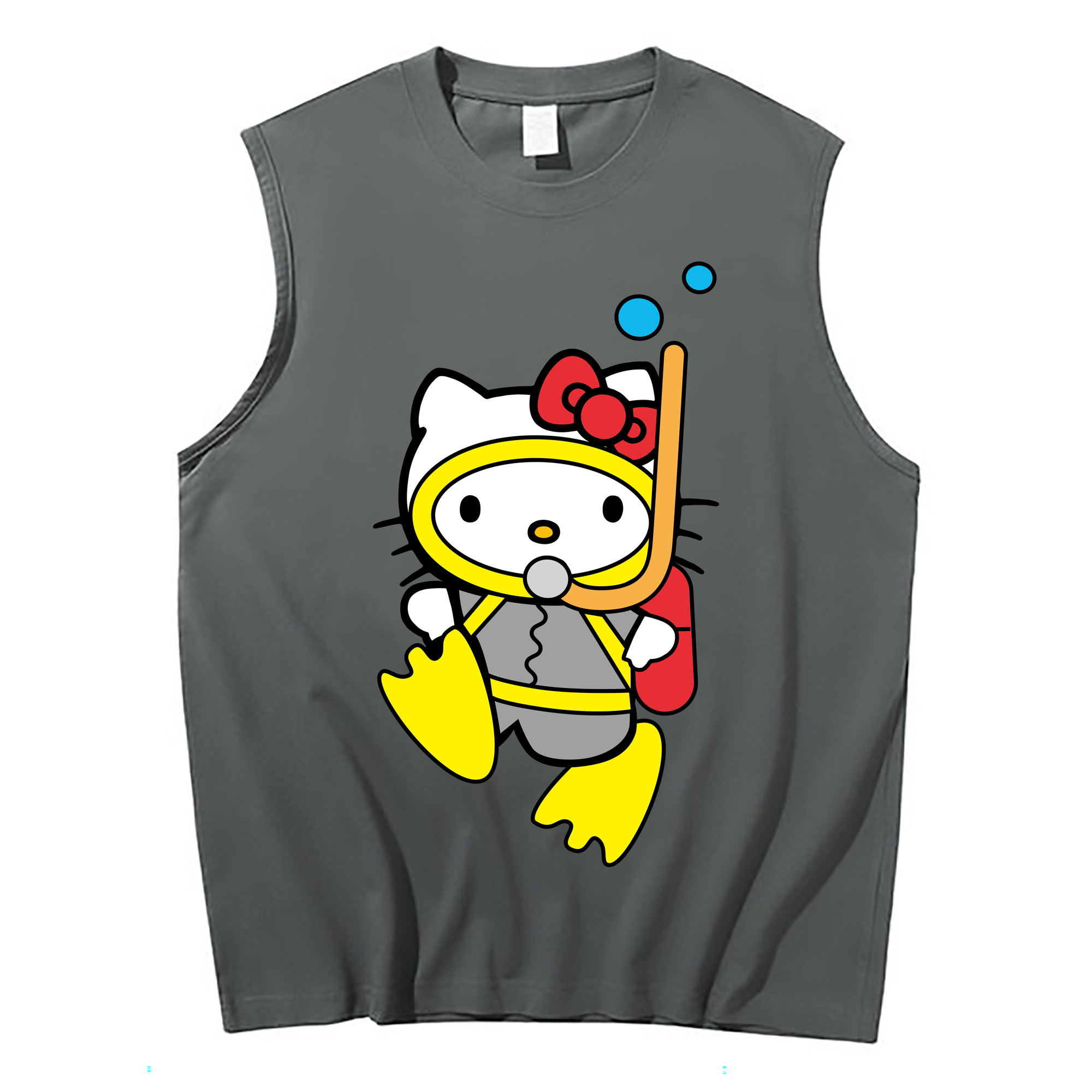 （画像用） Hello Kitty ハローキティ コットン100％タンクトップ（フロントプリント）